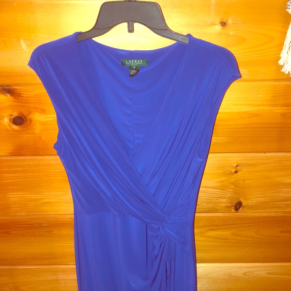 Purple form fitting dress